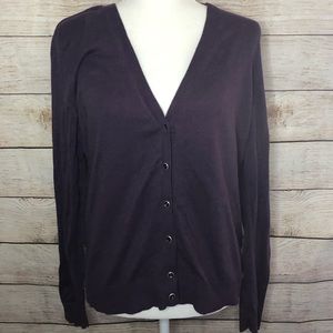 New York & CO purple cardigan